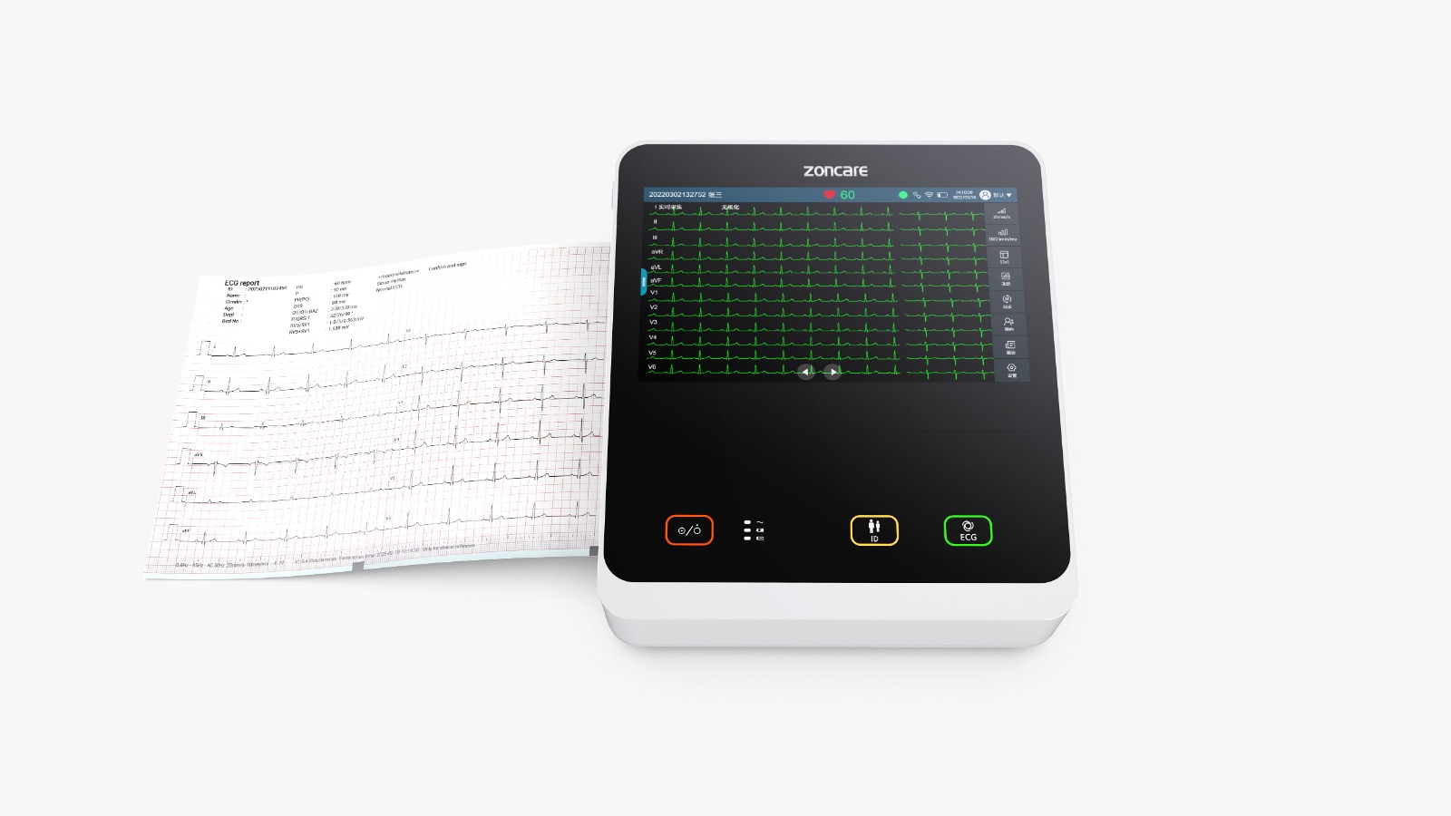 Zoncare E-12 Electrocardiograph 12-channel(ECG)